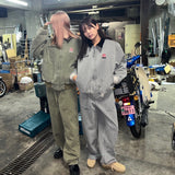 N logo vintage work jacket