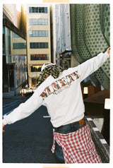 NINETY 로고 크루넥 스웨트