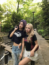 Random stitch yung logo ss tee