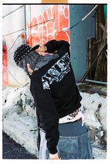 NINETY 로고 크루넥 스웨트