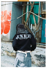 NINETY 로고 크루넥 스웨트