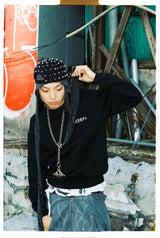 NINETY 로고 크루넥 스웨트