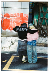 NINETY 로고 크루넥 스웨트