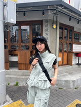 큰 포켓 나일론 조끼