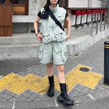 큰 포켓 나일론 조끼