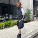 큰 포켓 나일론 조끼