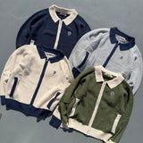 MSB Patch Zip Up Knit