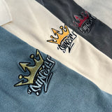 國王徽標色素polo襯衫