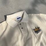 國王徽標色素polo襯衫