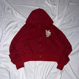 Assortment glitter zip hoodie
