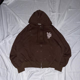 Assortment glitter zip hoodie