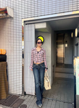 Cross Patch Low-Rise Denim Pants