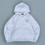 心紋身拉鍊連帽衫