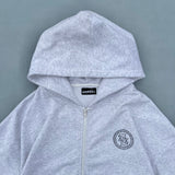 心紋身拉鍊連帽衫