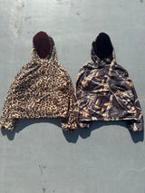 可逆半拉链抓绒衣