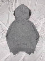 ×Ed Hardy 90 Logo Fur Zip Hoodie