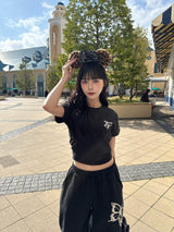 Butterfly logo velour print SS pack set up