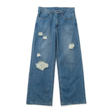 YS Damage Wide Denim