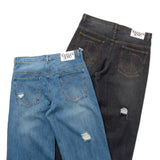 YS Damage Wide Denim