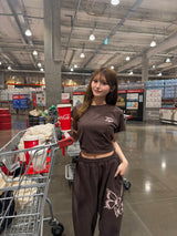 Butterfly logo velour print SS pack set up