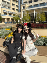 Butterfly logo velour print SS pack set up