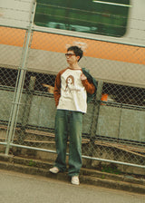 Graphic raglan ls tee