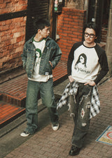 Graphic raglan ls tee