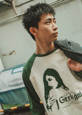 Graphic raglan ls tee