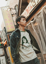 Graphic raglan ls tee