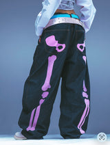 Bone Hand Denim pants (Glow in the Dark)