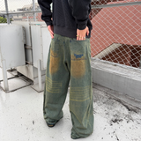 YS 洗水宽松牛仔裤