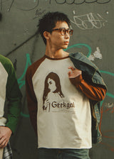 Graphic raglan ls tee