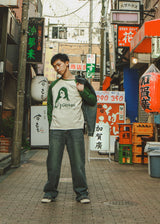 Graphic raglan ls tee