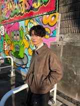 FAUX LEATHER BLOUSON