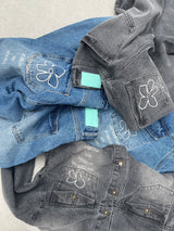 Flower Logo Denim Blouson