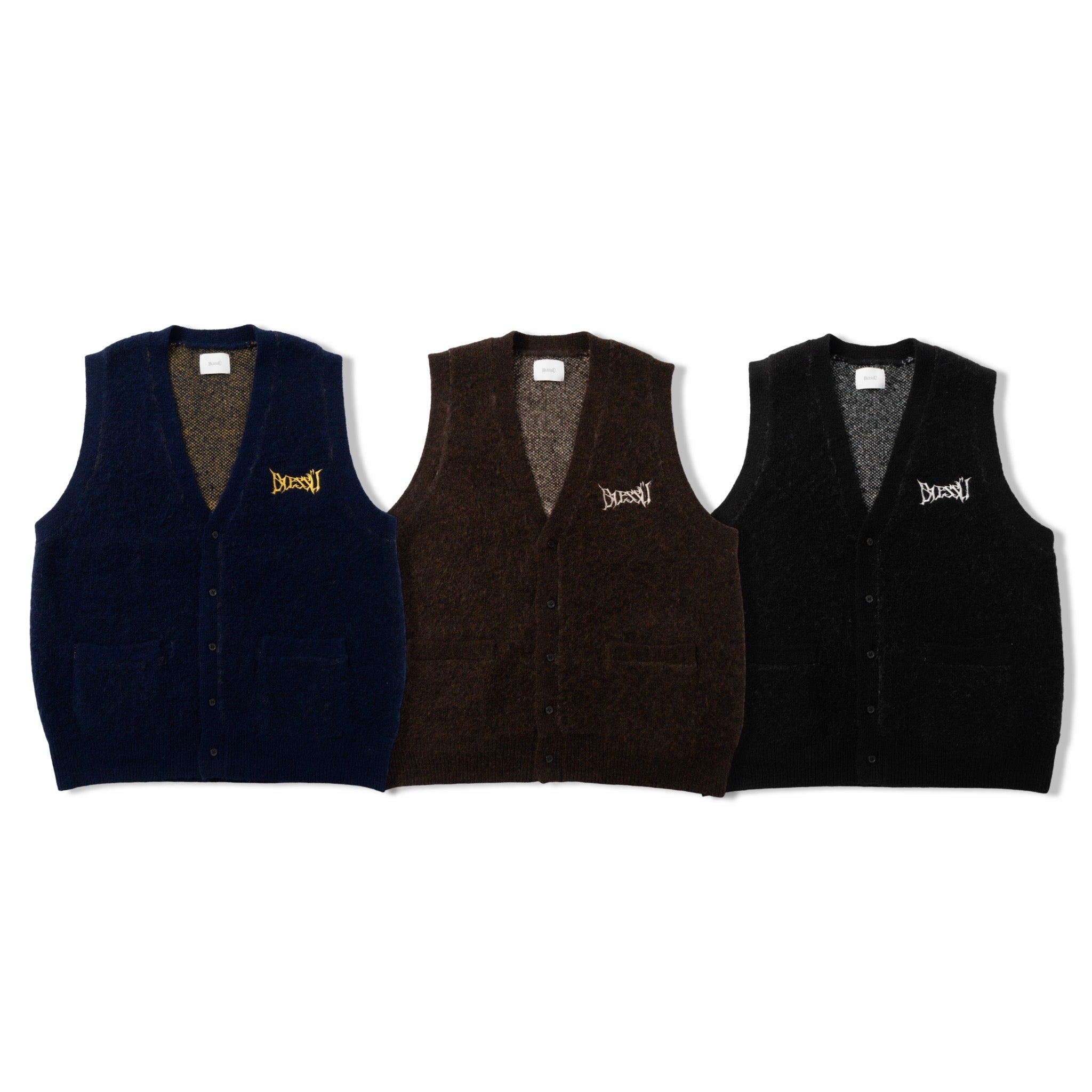 shaggy knit vest