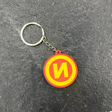 圓圈“ N”徽標橡膠鑰匙