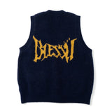 蓬鬆的針織背心