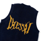 蓬鬆的針織背心