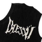 蓬鬆的針織背心