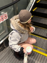 volume fur zip hoodie