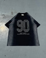 90 넘버링 스프레이드 스웨트 티