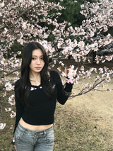 Dot Layered Tulle Top