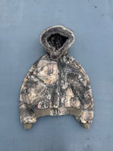 King Logo Slub Denim Far Zip Hoodie