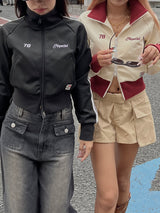 키스 스탠드 칼라 트랙 재킷