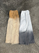 gradation double knee denim