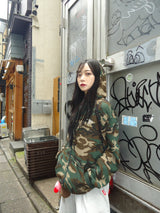 Heisei徽標熱拉鍊連帽衫