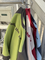 バイカラーラグランスウェット