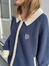 MSB Patch Zip Up Knit
