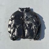 Shiny puffer jacket